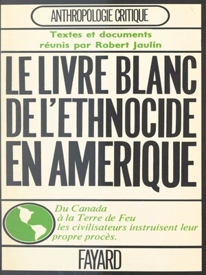 cover image of L'ethnocide à travers les Amériques